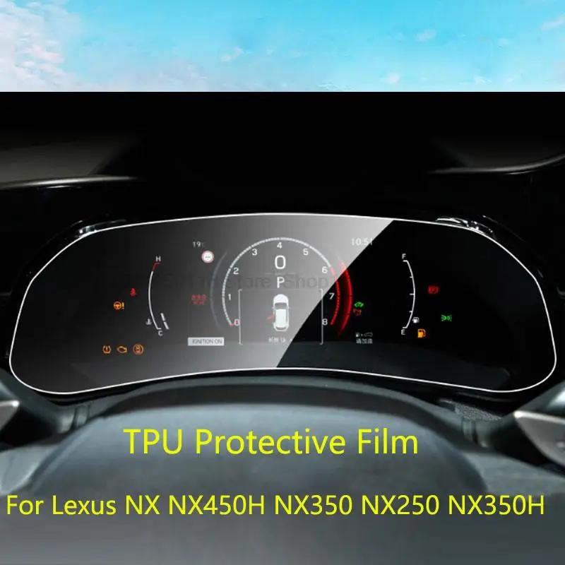 TPU Protective Film For Lexus NX NX450H NX350 NX250 NX350H 2022 car radio gps  navigation anti-scratch accessories