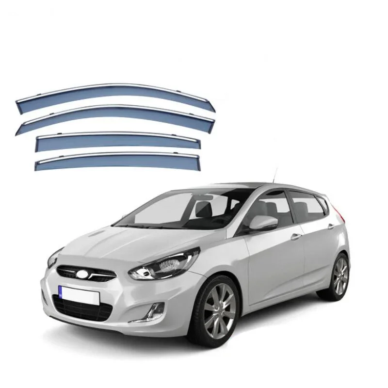 Window Visor Side Window Deflector Weather Shields For Hyundai Solaris 2010 2011 2012 2013 2014 2015 2016 2017 2018 2019 -2022