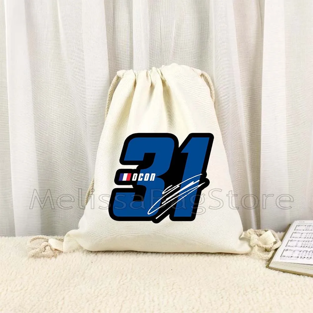 F1 Racer Number Alex 23 Carlos 55 Lewis 44 Lando 4 George 63 Fernando 14 Charles 16 Canvas Drawstring Bag Gym Backpack Sackpack