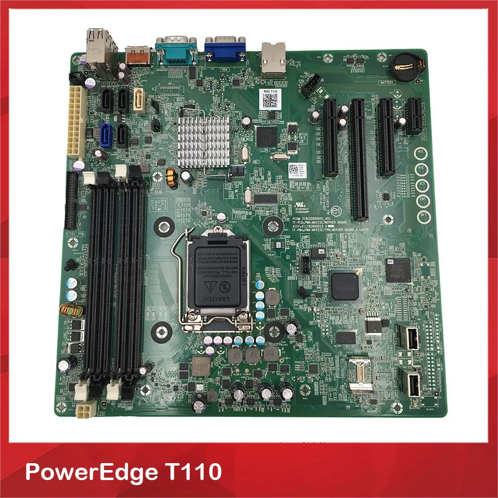 100% Tested For DELL PowerEdge T110 Desktop Motherboard 35T23 V52N7 X744K W0W22 7GPTK 035T23 0V52N7 0X744K