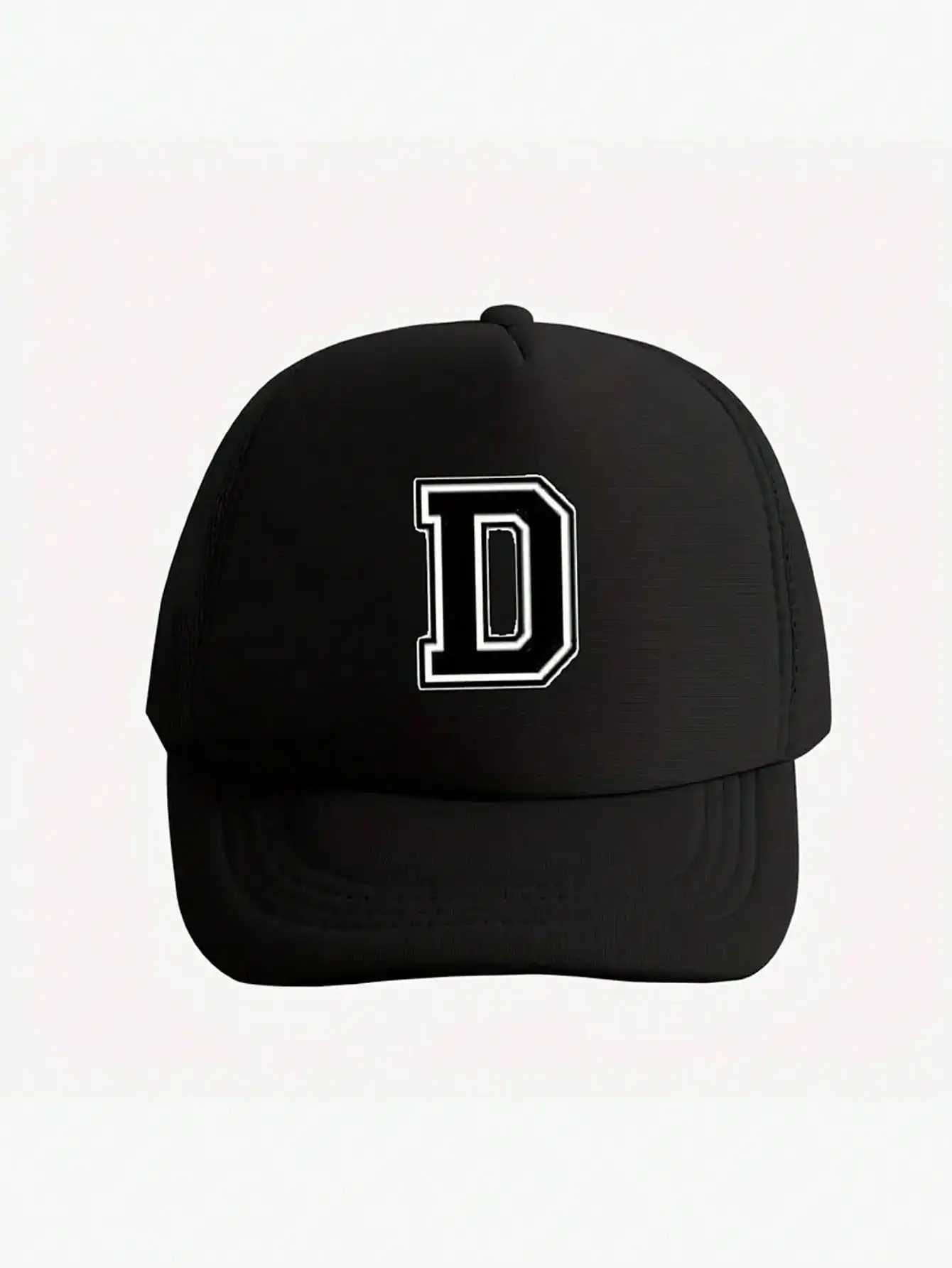 قطعة واحدة من قبعة بيسبول مكونة من 26 حرفًا للأطفال، قبعة شمسية شبكية عصرية ومتعددة الاستخدامات قابلة للتنفس، مناسبة للنزهات اليومية #6