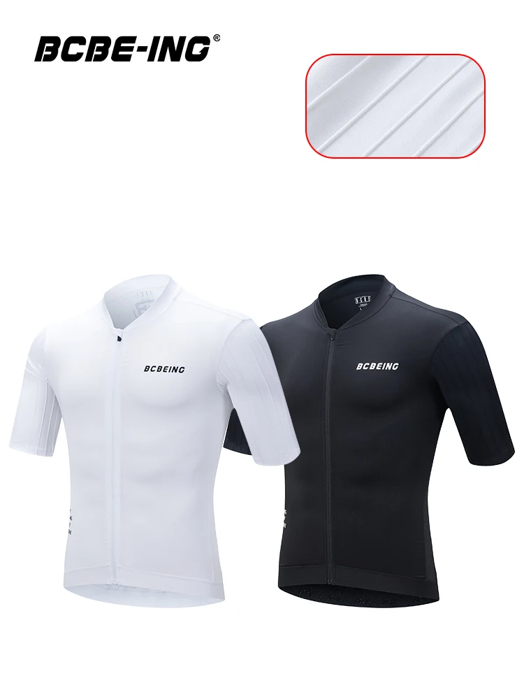 BCBE-ING Aero-Radtrikot Kurzarm Widerstandsfähig PRO-Level Fahrradtrikot Atmungsaktiv Schnelltrocknend Radsport-Maillot