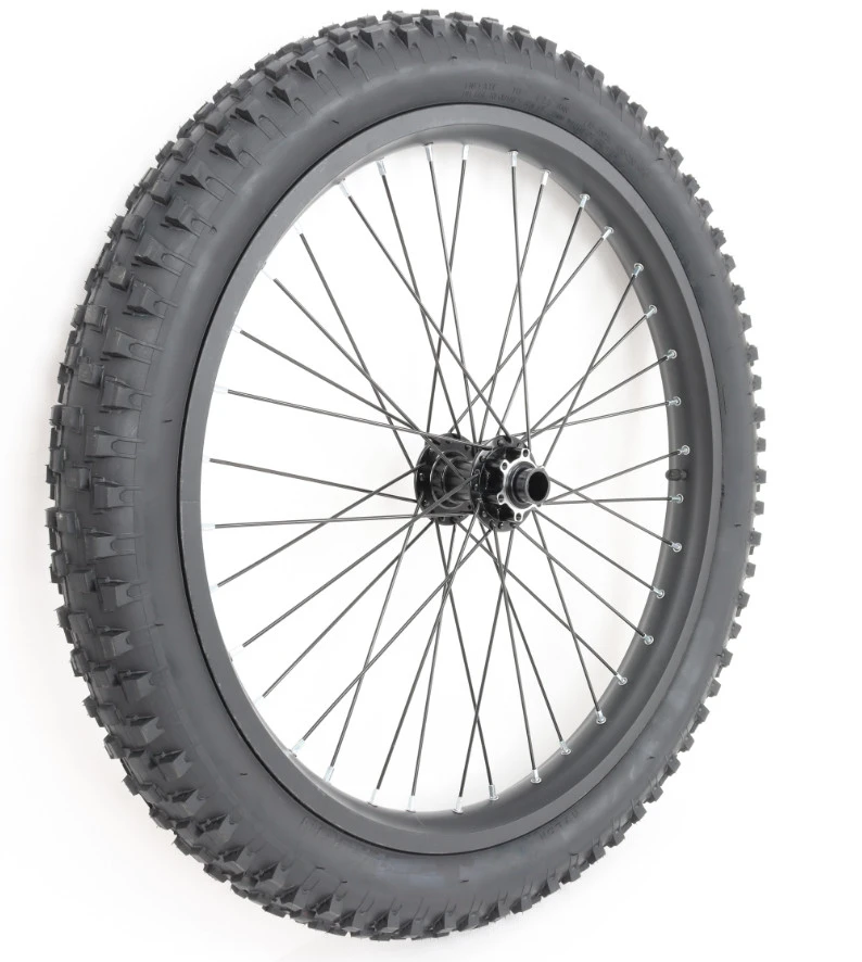 Remove old tires, used special shot enduro ebike front wheel