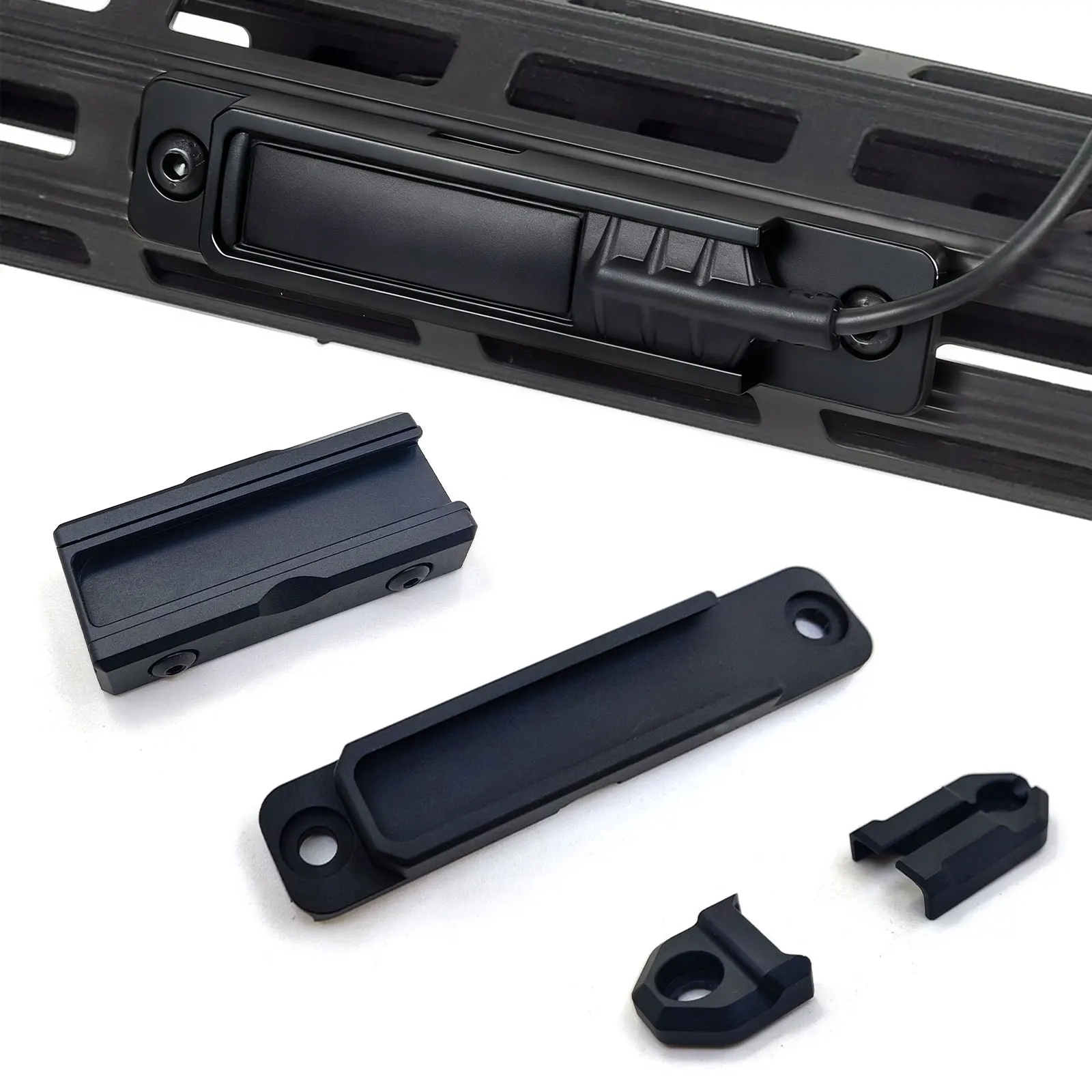 

Tactical Scout Light Pressure Pad Mount Flashlight Switch Slot Fit For M300 M600 Tail Switch Mlok Keymod 20mm Rail Mount