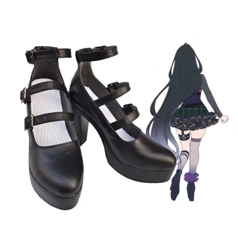 Nijisanji AND VTuber XSOLEIL Meloco Kyoran Anime Customize Cosplay High Heels Shoes Boots G4709