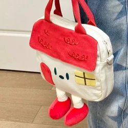 Cute Cartoon Large Capacity Tote Bag Tote Crossbody Bag Shoulder Bags Kawaii Little House Storage Bag Women's Bags Wallet