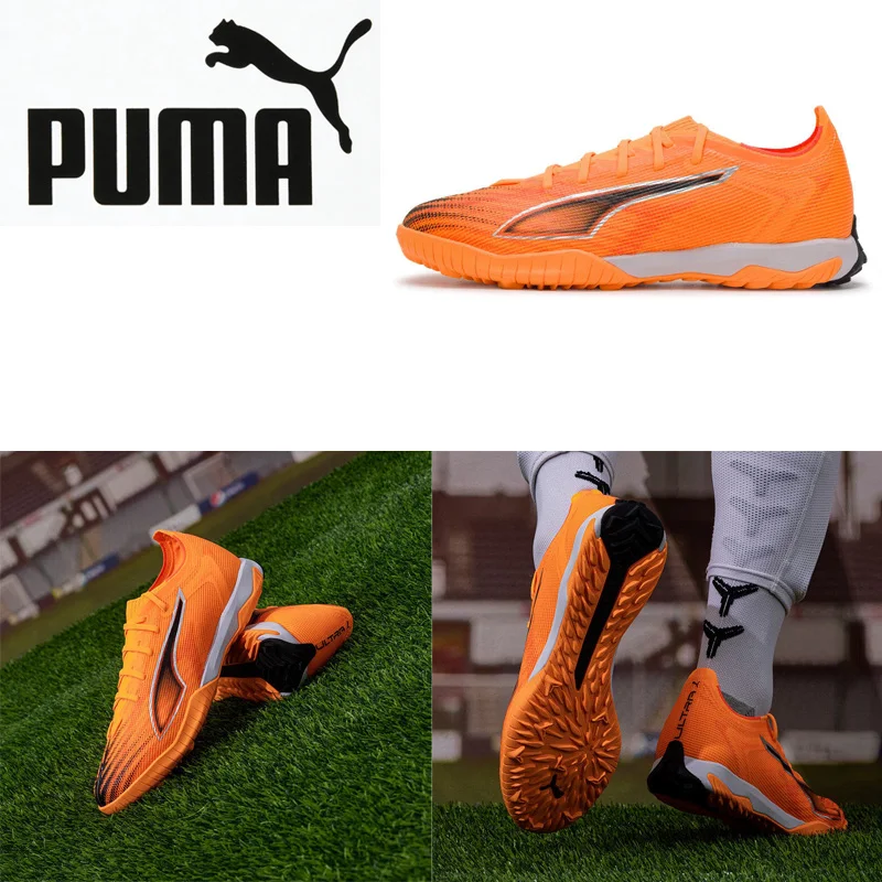 

PUMA Mens One Piece Tongue TT Soccer Cleats 108522-03 EVA Midsole Rubber Outsole Football Shoes