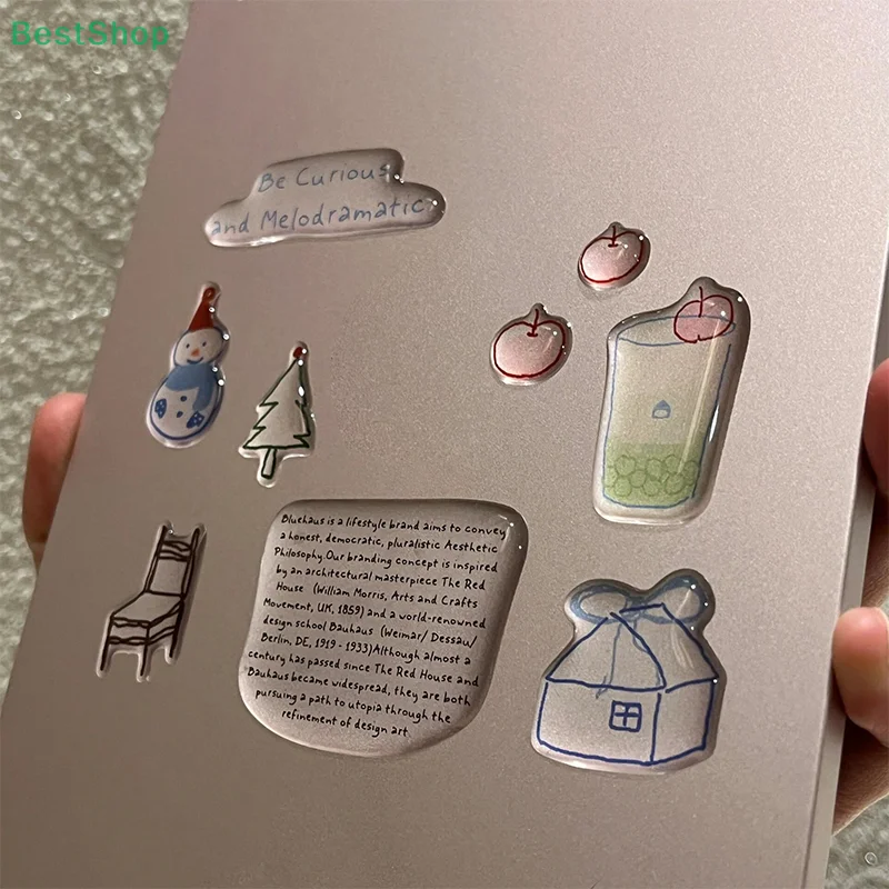 

♥Funny 3D Jelly Planner Computer Stickers Decorative Mobile Phone Decals