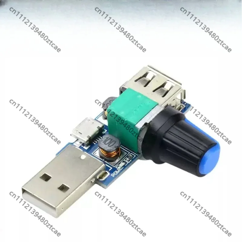 Replacement Mini USB Fan Motor Speed Regulator, Adjustable Wind Air Volume Variable Speed Motor Control Module for DIY Fan