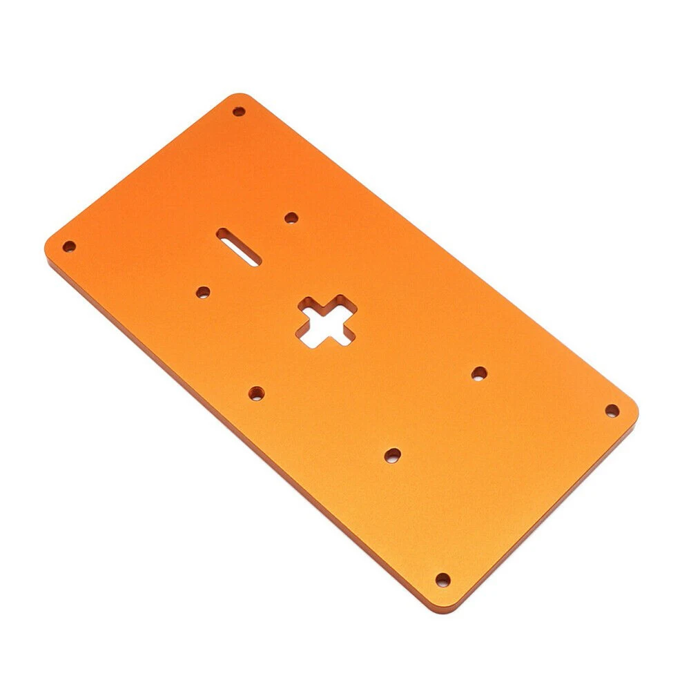 1set Router Table Insert Plate Aluminum Alloy Jig Saw Insert Plate Precision Alignment For Woodworking DIY Wood Cutting Machine