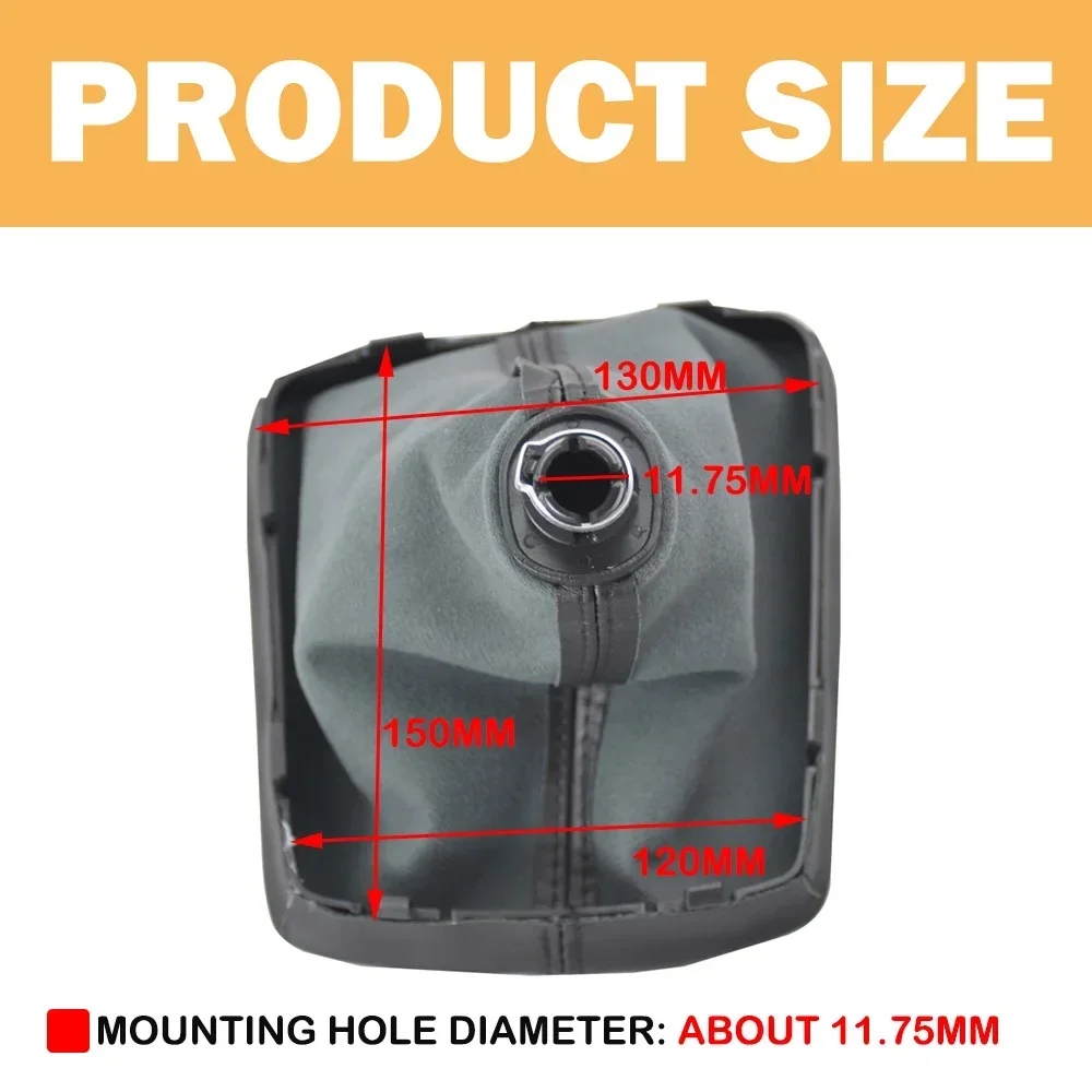 Voor Seat Leon III 3 MK3 2012 2013 2014 2015 2016 2017 Auto-Styling 5/6 Speed Versnellingspook pookknop Niveau Lederen Laars