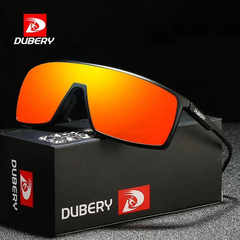 Men Vintage Oversized One-Piece Sunglasses Luxury Colorful Mirror UV400 Cycling Driving Sport Goggles