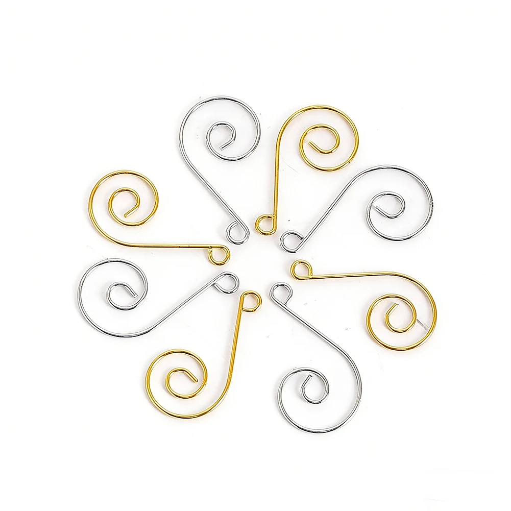30pcs Crystal Suncatcher Making DIY Parts Music Note Hanging Hooks Connector Glass Ball Chandelier Accessories Spiral Hook Decor
