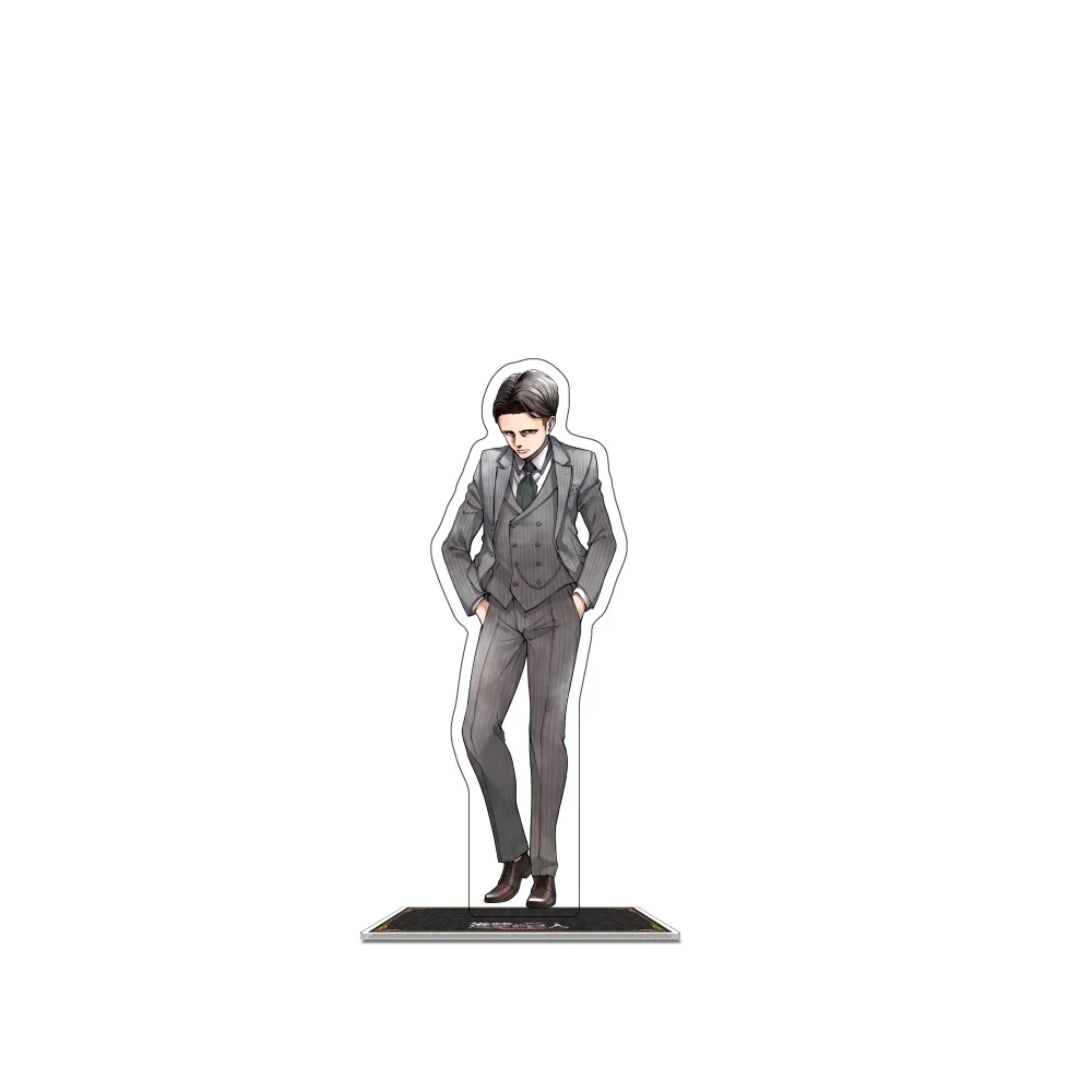 Anime Attack On Titan Acrylic Stand Keychain Levi Erwin Smith Character Merch Custom Desktop Decor