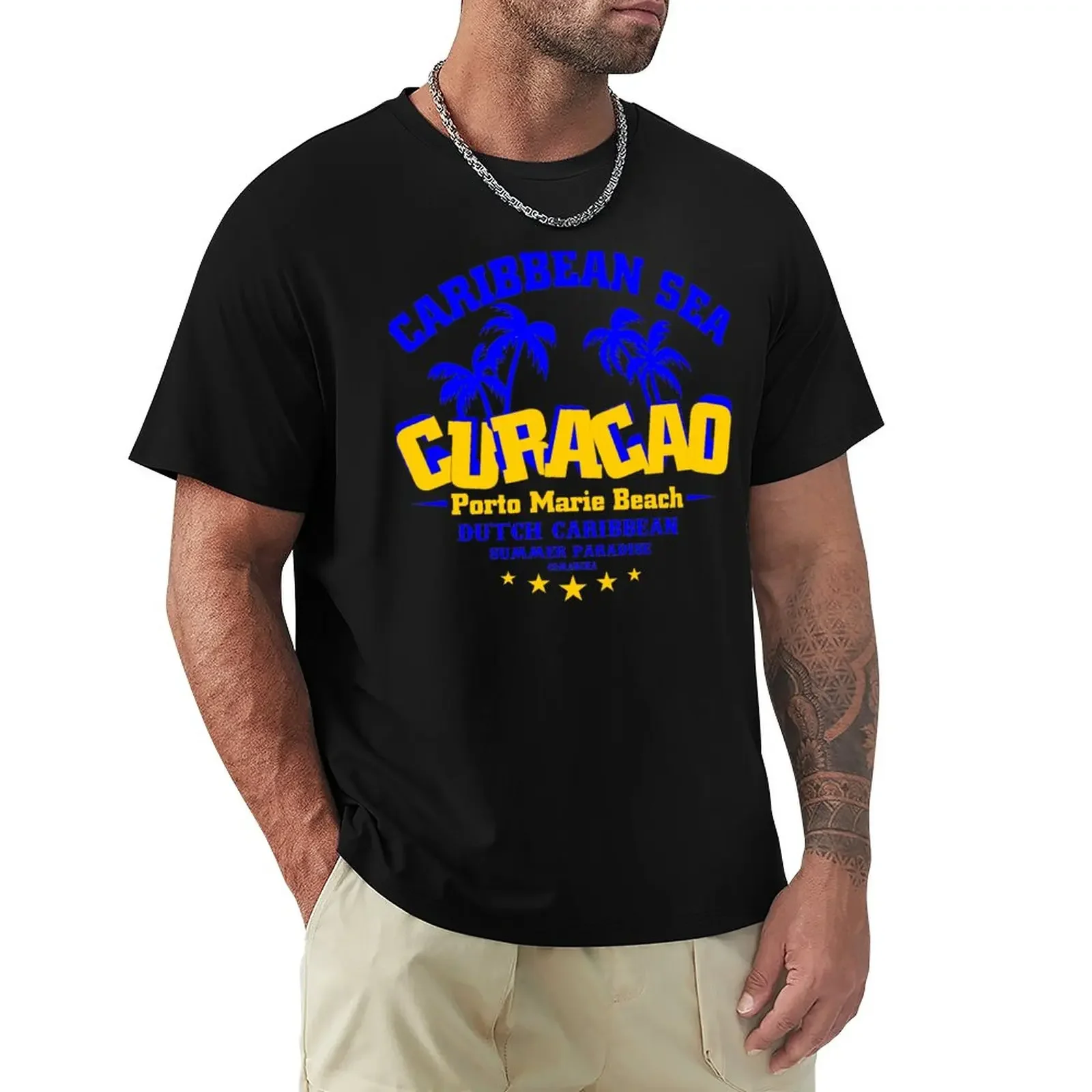 

CURACAO Summer paradise T-Shirt sports fans heavyweights new edition mens champion t shirts