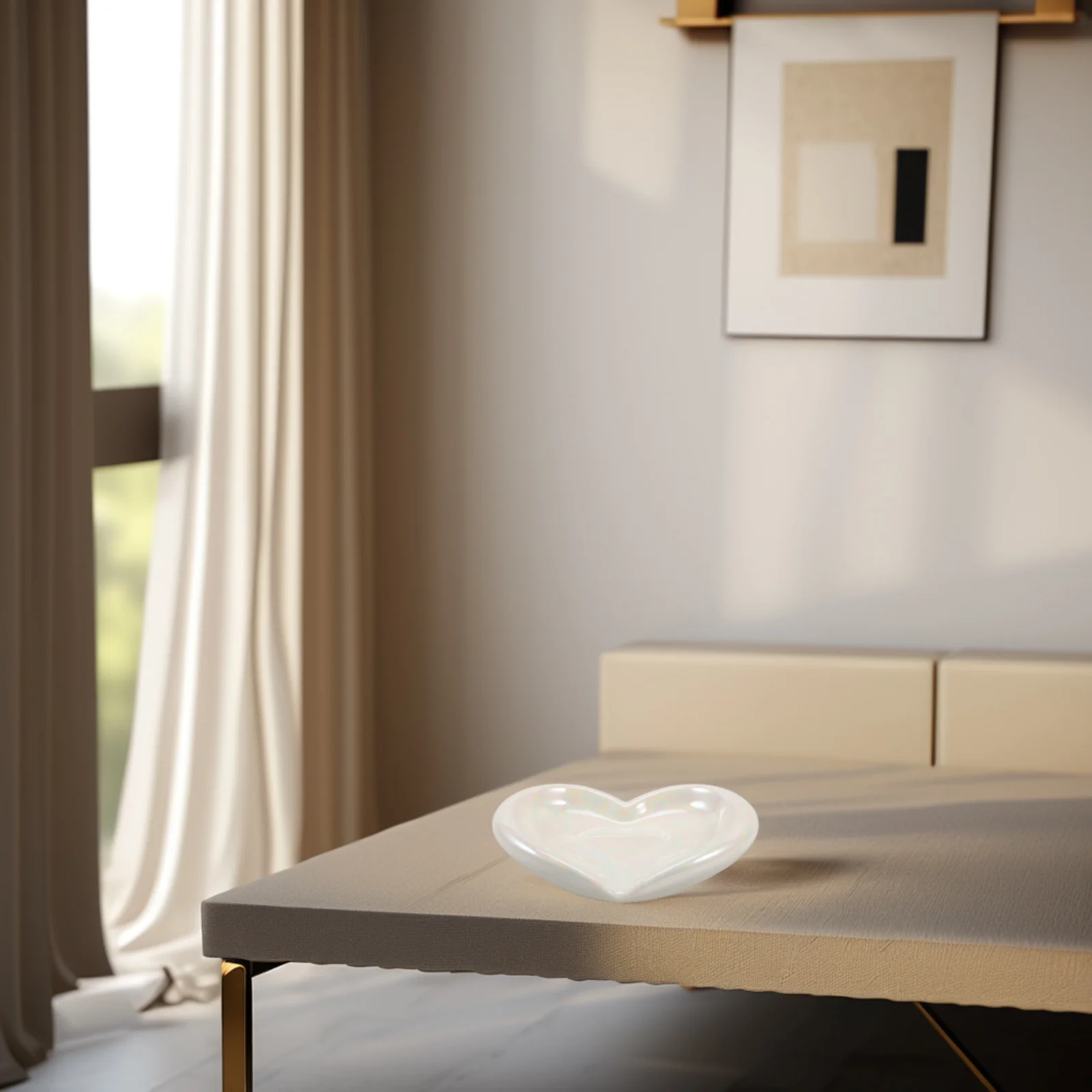 

Heart Shaped Ceramic Soap Dish Self Draining Holder Bathroom Kitchen Sink Decorative Tray Ceramic Soap Holder Jewelry Plate