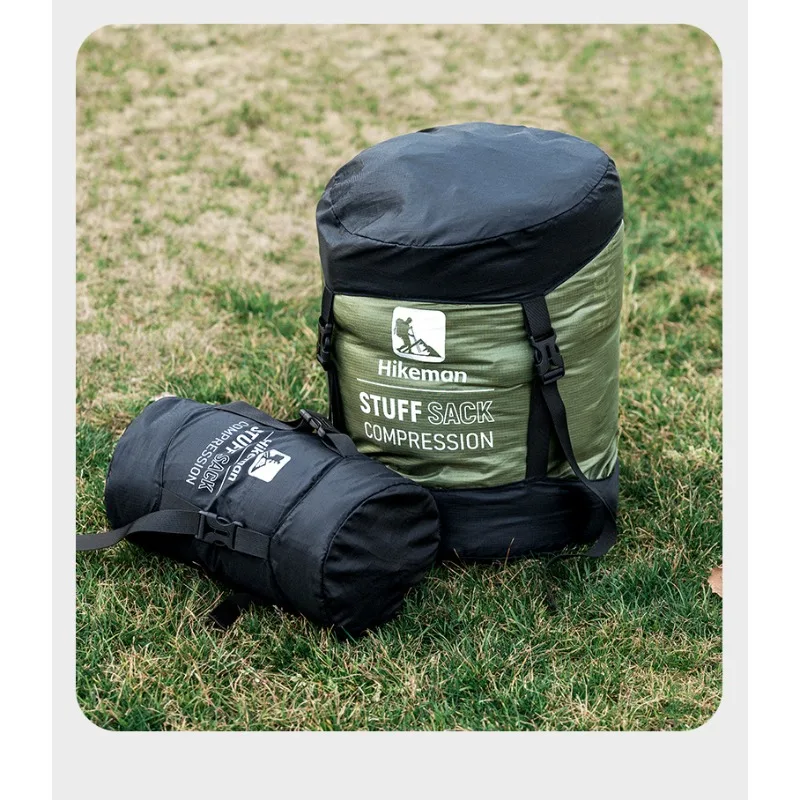 Image of Outdoor Schlafsack Kompressionssack Camping Reise-Organizer Tasche Kapazität Tragbare Kompressions-Aufbewahrungstasche für Campingkleidung