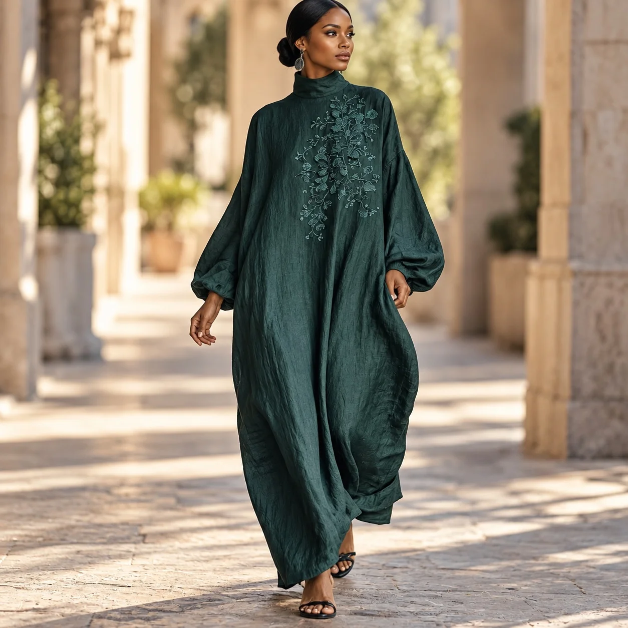 Vestido estampado de una sola pieza, con falda asimétrica, de estilo europeo y americano, con cintura holgada, de estilo urbano, ideal para el día a día de las mujeres.
