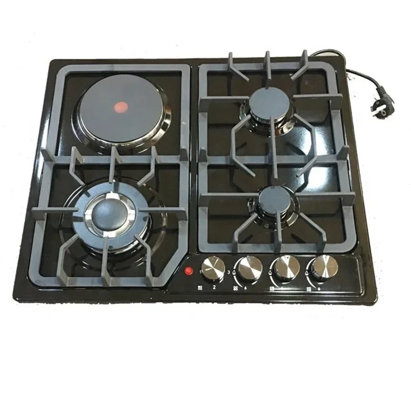

Home cooking appliance multi functional cooker gas burner with electric burner