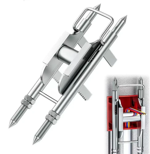 Ayuda para enhebrar cables, ayuda para enhebrar cables con diente de sierra antideslizante, herramienta de ayuda para enhebrar cables de polea flexible universal