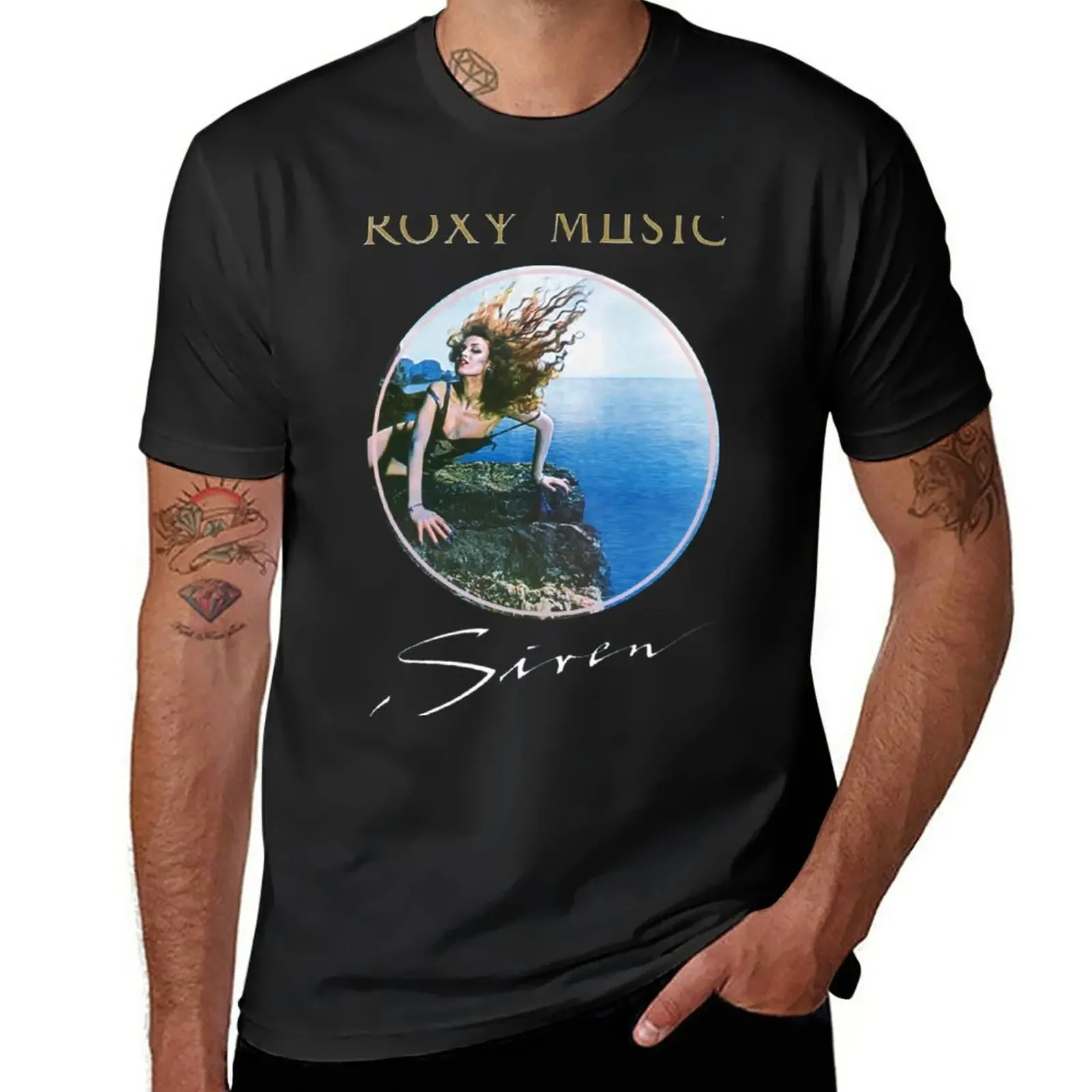 New Roxy Siren T-Shirt plus size tops Short sleeve tee cute tops blacks t shirts for men cotton