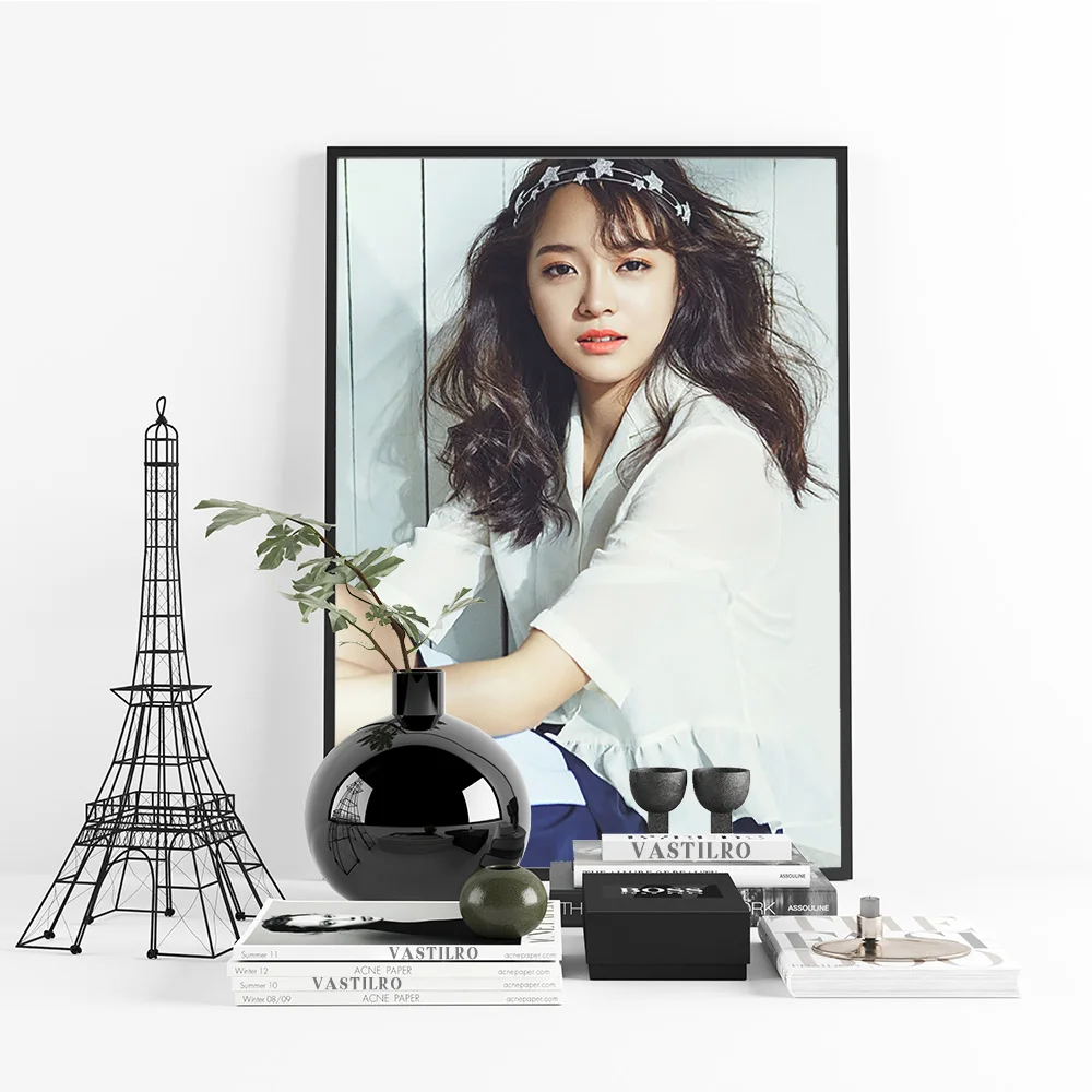 كيم سي جيونغ ستار الفن طباعة المشارك المغني الممثلة قماش اللوحة غرفة المعيشة ديكور المنزل ملصقات جدار