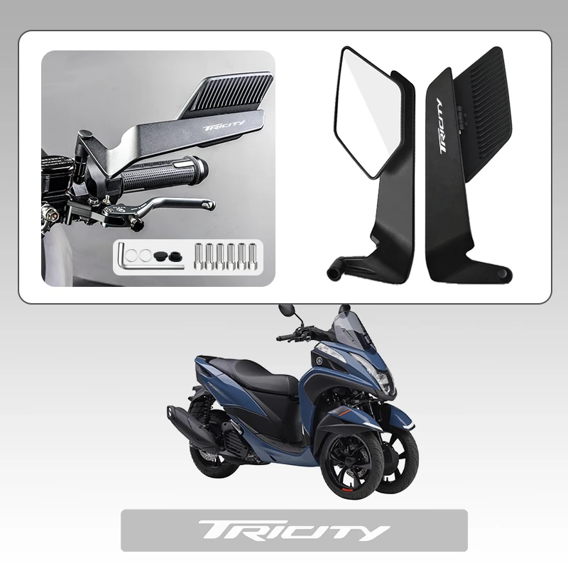 For Honda Tricity125 Tricity155 300 Tricity 125 155 300 Motorcycle Rearview Mirror Wide-angle HD Wind Wing side Rearview