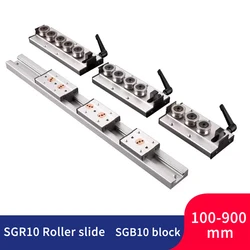 Built-in dual-axis linear guide 28mm SGR10 Roller slide SGB10 block SGR10 guide Length 300 400 500 600 700 800 Woodworking Slide