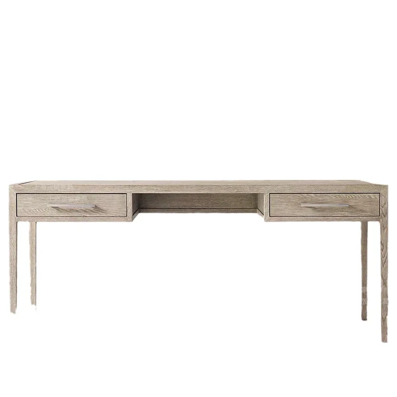 Solid wood desk French retro desk integrated computer desk