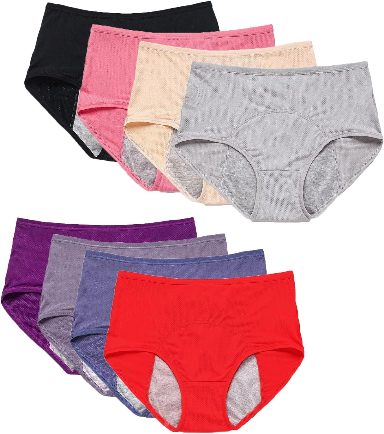 Menstrual Cotton Panties for Women,Physiological Pants,Absorb Water,Quick-Dry Briefs,Female Lingerie,Period Underwear,Plus Size