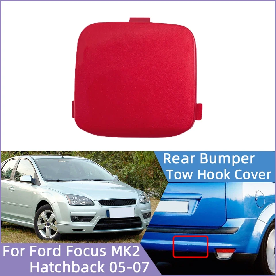 

For Ford Focus II MK2 Hatchback 2005 2006 2007 1323934 1353157 Rear Bumper Towing Hook Cover Cap Auto Part Hauling Trailer Lid