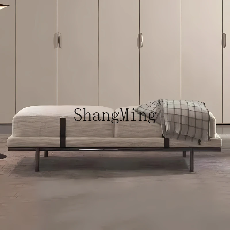 

ZYY simple stainless steel cloakroom shoe changing stool bedroom bedside stool light luxury living room bench