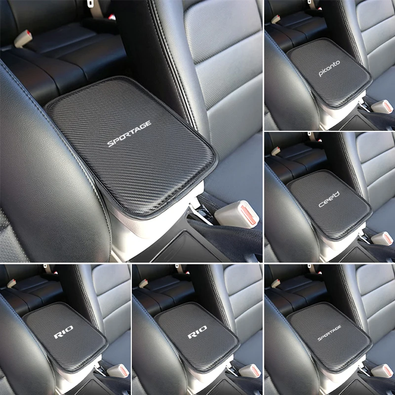 For SPORTAGE Kia Cadenza Ceed K9 Picanto Rio ceed Soul GTLine Car Armrests Storage Box Mats Dust Proof Waterproof Accessories