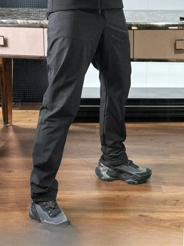 

Outdoor Hiking Mountain Climbing Men's Quick Dry Waterproof Soft Pants Multi-Piece Cutting Straight Leg Casual Trousers