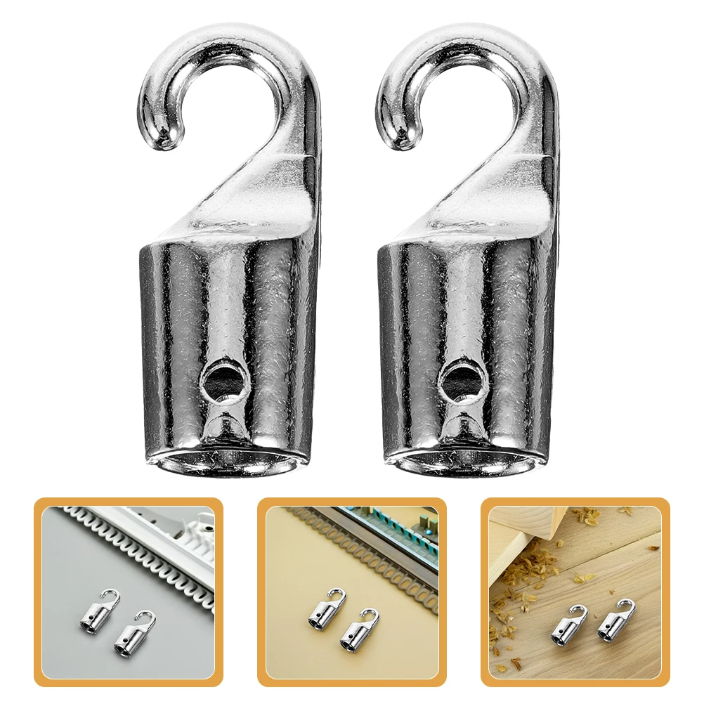 

2 pcs Replacement Wand Hook Alloy Easy Installation Suitable For Various Blinds Vertical Blind Repair Tabs Window Blind