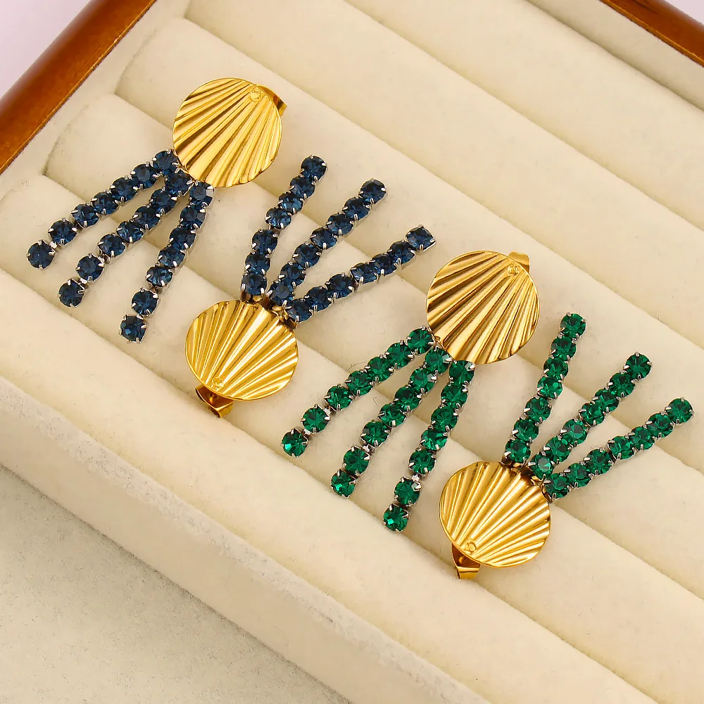 Bohemian-style luxury long earrings