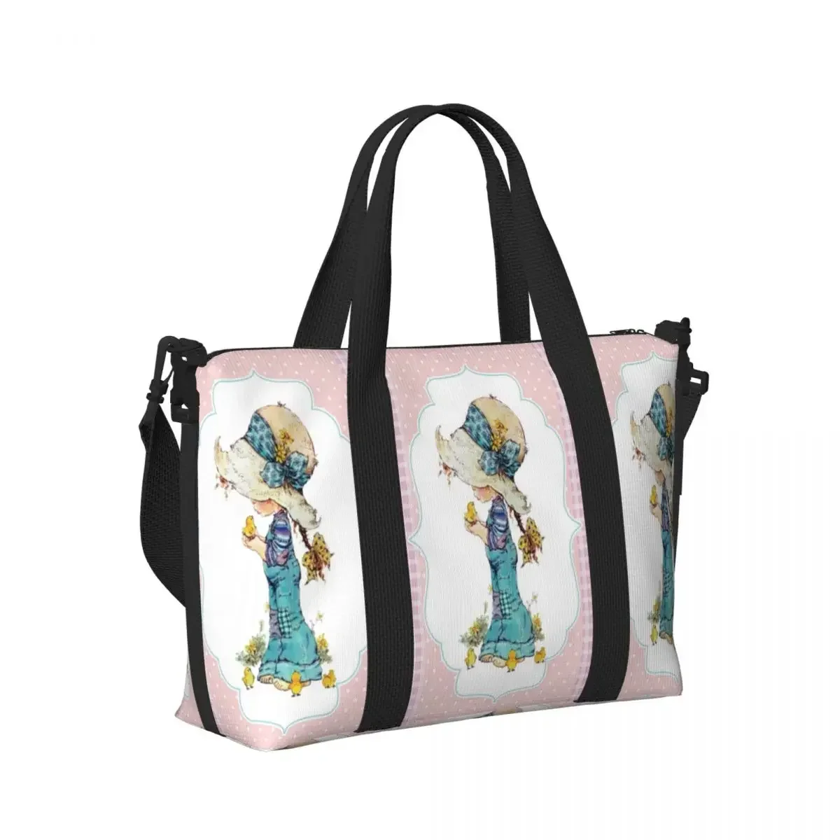 Large Cute Sarah Kay Beach Travel Bag Large Capacity Tote Bags for Gym Yoga Women Shopping Duffle Shoulder Bag