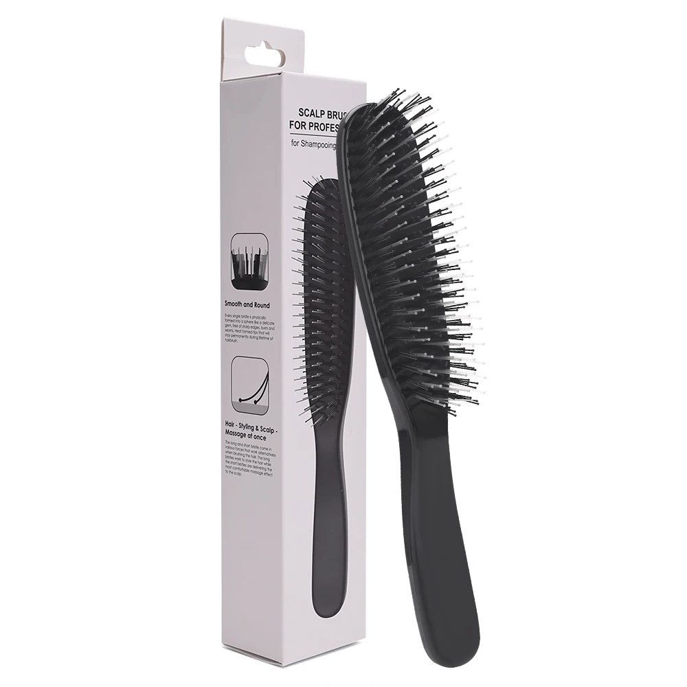 Salon Double Side Massage Comb Anti-tangle Brushes Hairdressing Beard Detangling Wide Teeth Anti Loss Combs Hairstyling Brush