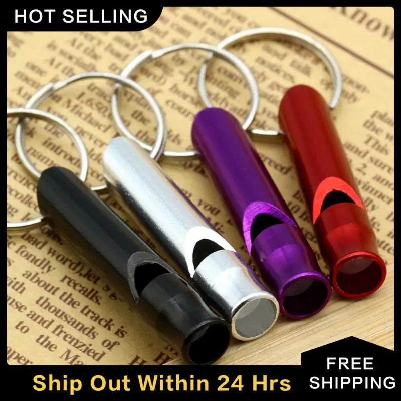 Small Whistle Multifunction Edc Multifunction Whistle Hiking Whistles Aluminum Survival Keychain Emergency Train Outdoor Camping