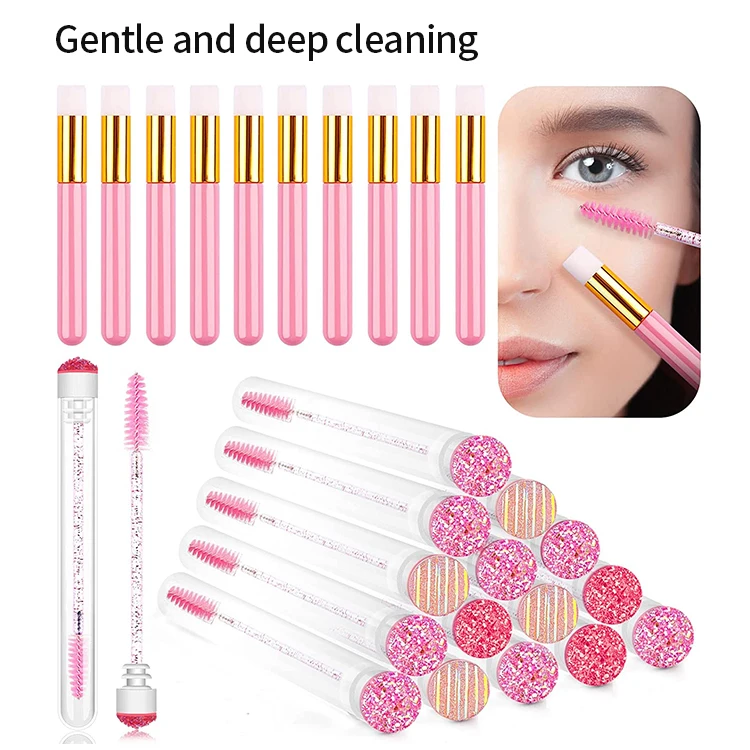 Wholesale CNKESS Gentle Foam Shampoo Soft Brush Prolong Lash Bath Cleanser Concentration Kit makeup and  cleaning tools