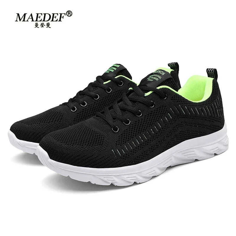 MAEDEF, zapatillas para correr para hombre, zapatillas deportivas ligeras a la moda, zapatillas transpirables para caminar, zapatillas deportivas cómodas para hombre