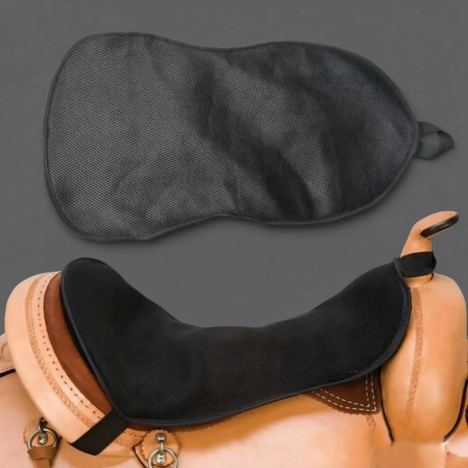 manta-de-sela-acolchoada-para-equitacao-suporte-macio-e-respiravel-em-poliester-para-trekking-e-esportes-equestres
