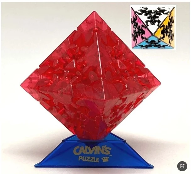 Timur Gear Octahedron Ice Red (Corner Turning & DIY Gear Stickers, limited edition)