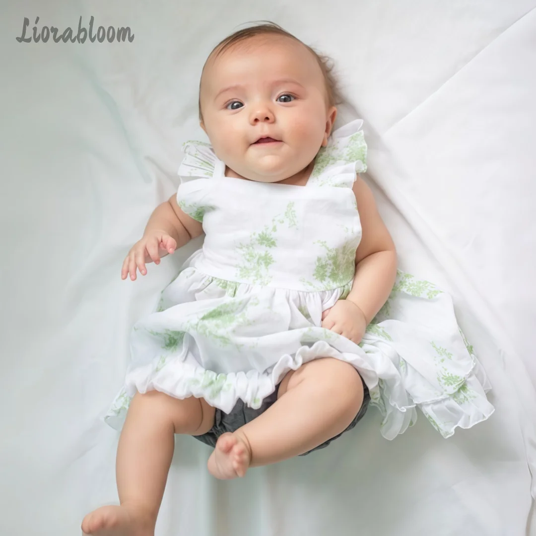 

Customized Flower Girl Dress Formal Evening Gown Baby Printed Summer Dress Wedding Party Attire свадебное платье