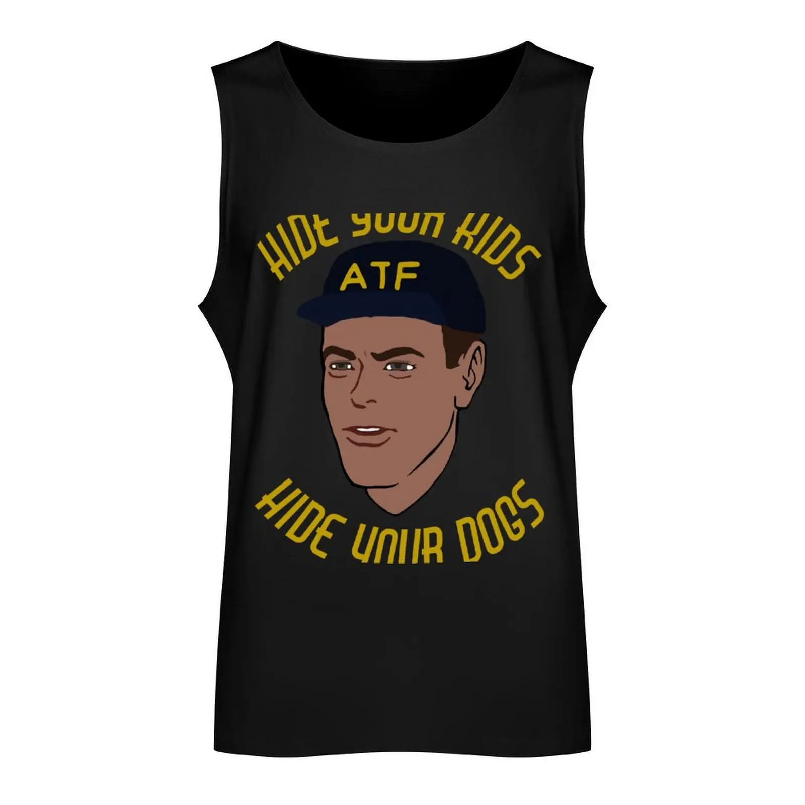 Hide Your Kids Hide Your Dogs - ATF Guy, Gun Meme Tank Top Men's summer clothes 2024 gym accessories men