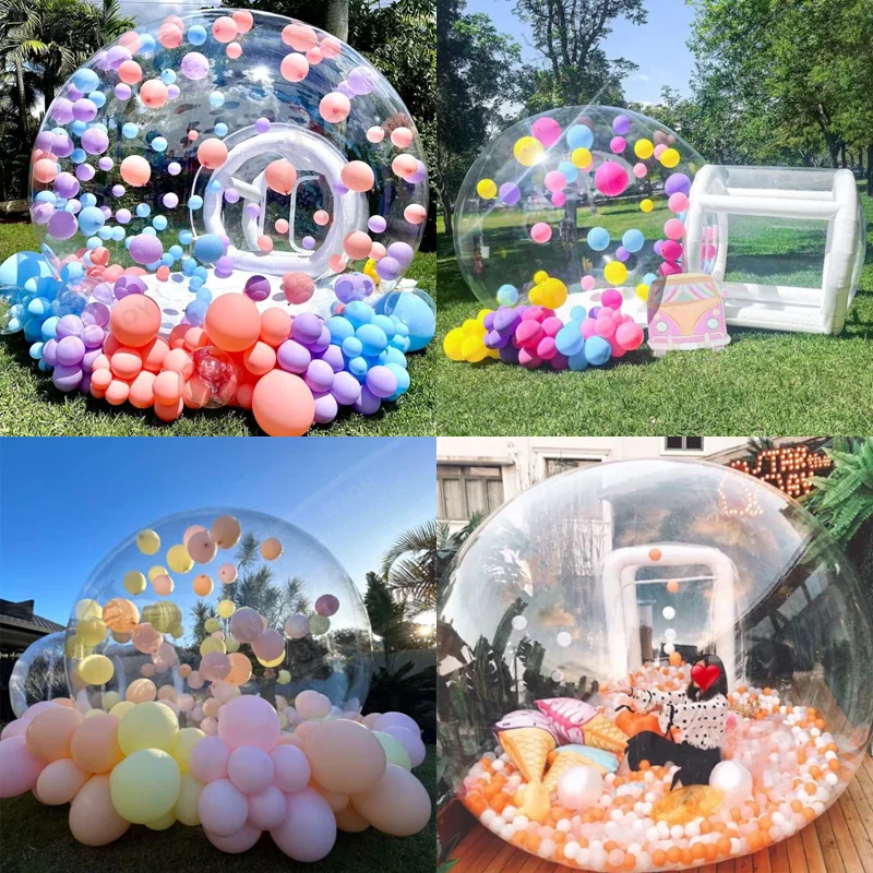 Inflatable Transparent Bubble Tent, Igloo Dome House, Camping Tent, Wedding, Birthday Party, Use