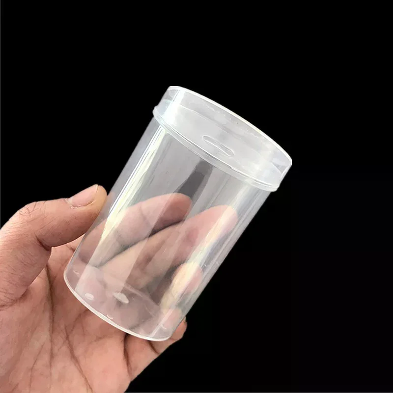 Transparent Plastic Cotton Buds Storage Box Desktop Dust-Proof Makeup Removal Cotton Lipstick Cosmetics Storage Organization