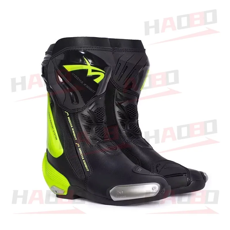 BENKIA SH109 Mocha Motorcycle Boots CE Certification Professional