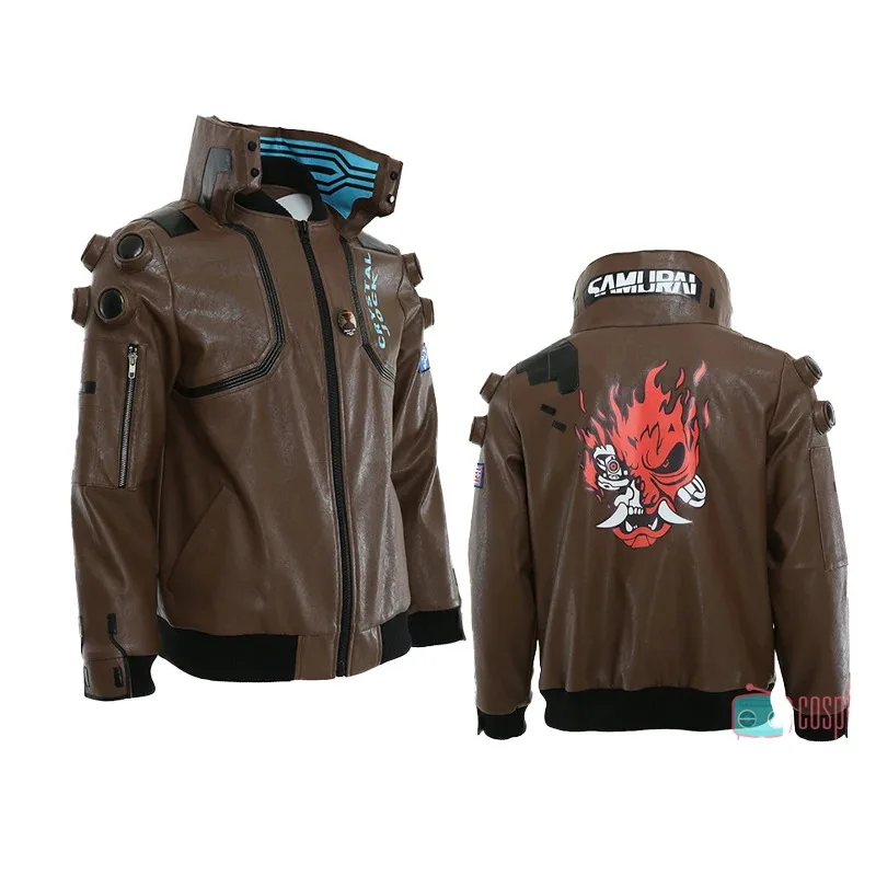 Unisex Men Coplay Costume Leather Jacket halloween costumes