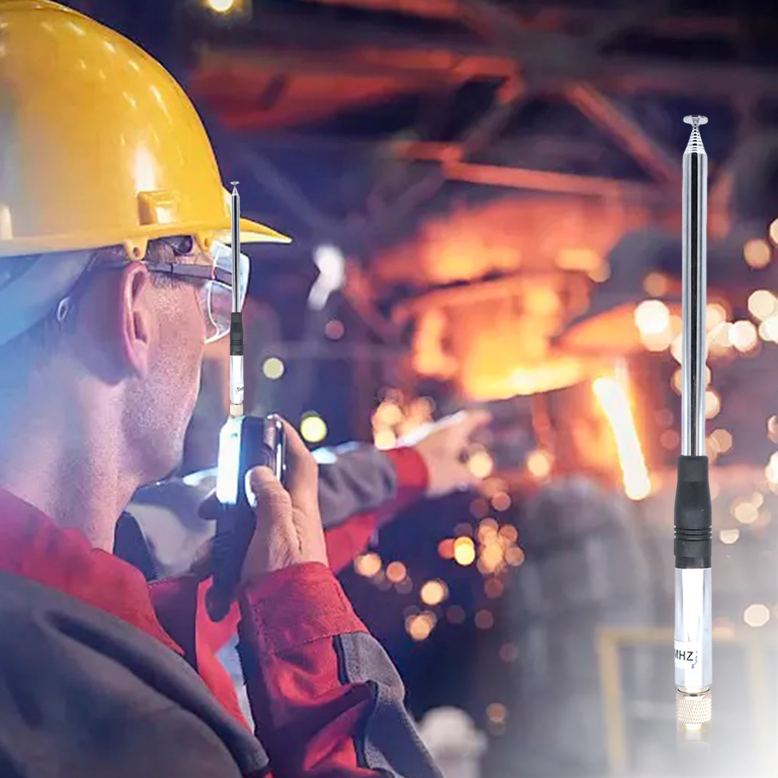 27 МГц 9-дюймовые до 51 дюймов телескопические/стриевые антенны TNC штекерный разъем телескопическая антенна для портативного/портативного радио CB